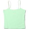 Printed Logo Solid Color Slim Fit Knitted Camisole Women Tops Steam-Green FN3686-376