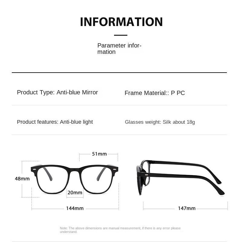 Anti-blue Light Glasses Niche Square Eyewear Women Men Exquisite Eyeglasses Blue Light Blocking Man Lady Computer Eyeglas