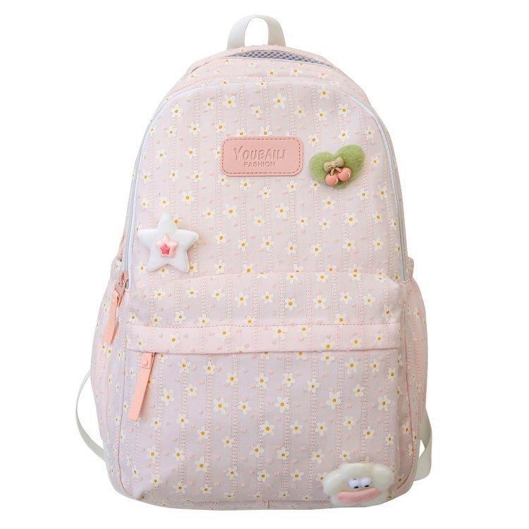 Schoolbag Korean version Japanese ins girl large capacity simple fashion versatile schoolbag junior high school student college student backpack