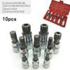 12 Point Triple Square Tamper Proof Socket Bit Set 10pcs for Daily Maintenance and Scheduled Vehicle Servicing