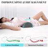 Half Cylinder Half Moon Bolster Pillow Ergonomic Semi-Roll Knee Pillow Leg Massage Pad  Home Use