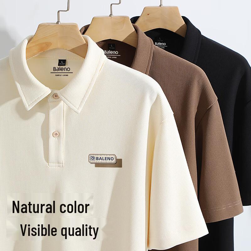 Baleno Men's Waffle Knit Polo Shirt
