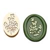 Plant Themed Seal Stamp Head Antique Embossed Sealing Stamp Head for Seal Envelope Invitation Decoration Scrapbooking