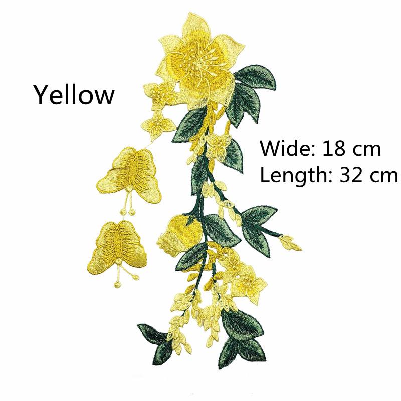 1 Stück Stickerei-Applikation, Blumen-Patch, Spitzenstoff-Zubehör