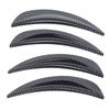 4x ABS Plastic Car Fender Flares Mud Flaps Arch Wheel Eyebrow Lips Strip Sticker Trim Suitable for Land Rover Defender 110 +