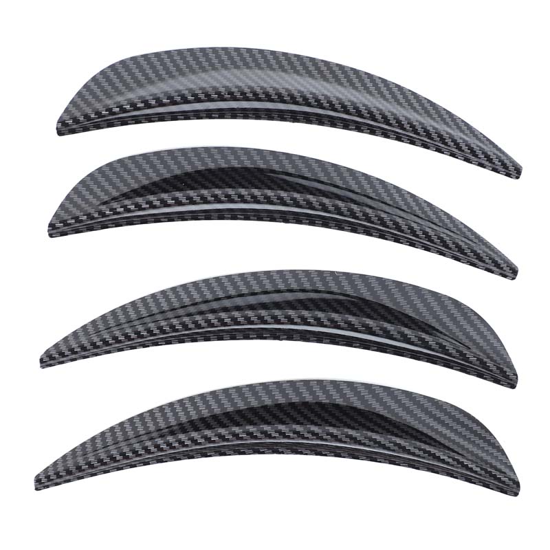 4x ABS Plastic Car Fender Flares Mud Flaps Arch Wheel Eyebrow Lips Strip Sticker Trim Suitable for Land Rover Defender 110 +