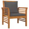 5 Piece Garden Lounge Set with Cushions Solid Acacia Wood