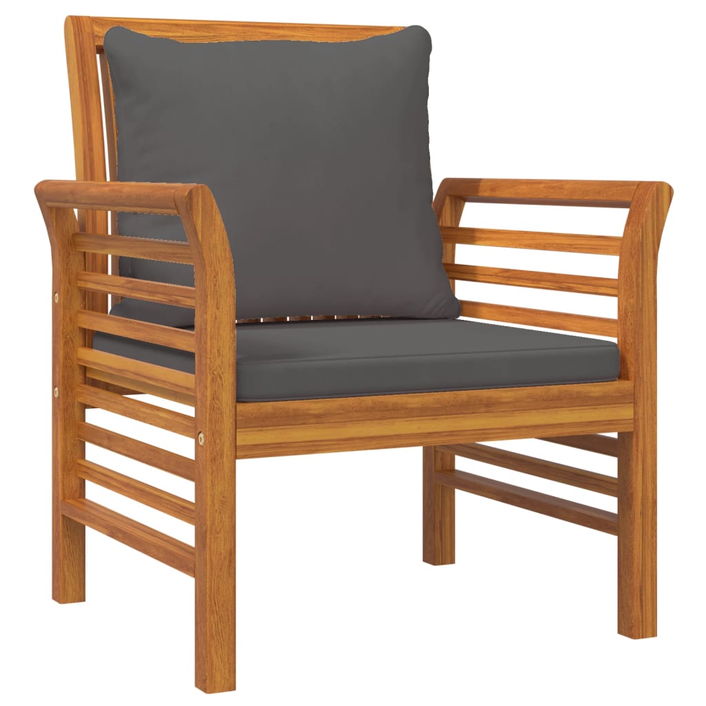 5 Piece Garden Lounge Set with Cushions Solid Acacia Wood