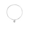 Elegant Women's Round Bubble Bracelet with Single Diamond: Versatile High-End Style