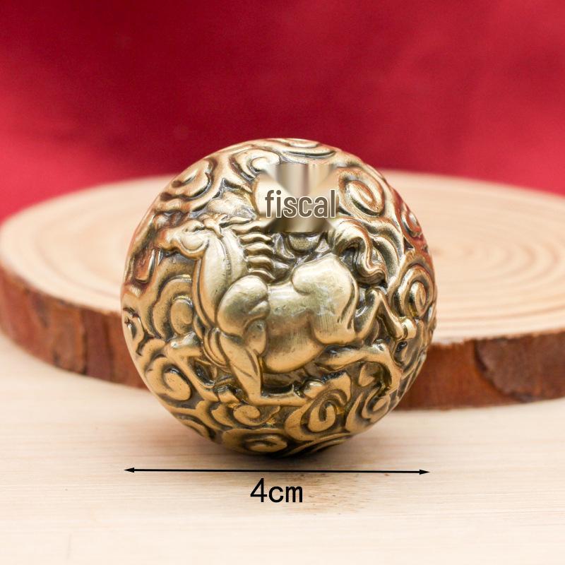 

Латунный Дракон и Феникс Грецкие Орехи для рук: Ретро Медные шарики для упражнений для пальцев (Пара)