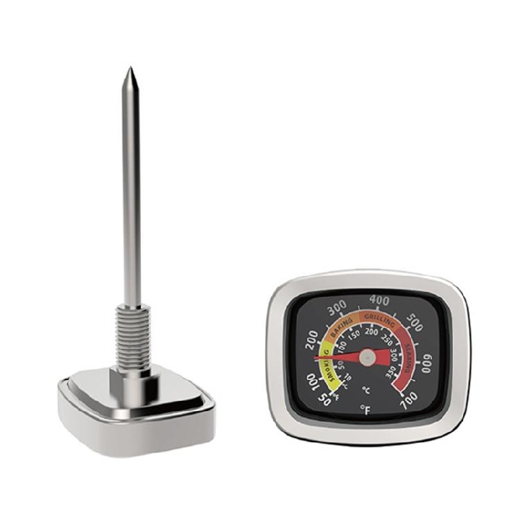 Промышленные термометры для барбекю, из нержавеющей стали, для копчения чёрный