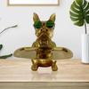 Desk Polyresin Dog Sculpture Entrance Key Storage Holder for Bedside Tables Snack Cute