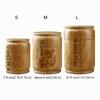 Practical Carved Bamboo Tea Storage Box Sealed Lid Dustproof Tea Canister Moisture-proof Handmade Spice Jar Craft