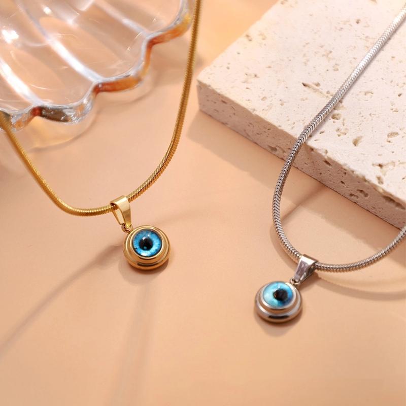 Collana Malocchio per Donna Minimalista Classica Occhi Turchi Blu Choker Catena Clavicola Gioiello Portafortuna Regalo
