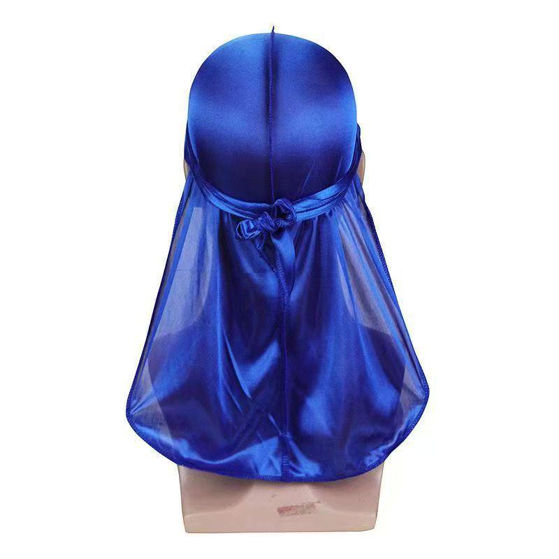 Silk Pirate Hat: Hip Hop Long-Tail Elastic Head Wrap for Men