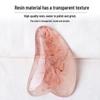 Triangle Heart-Shaped Resin Gua Sha Board - Meridian Facial Scraping Stick for Beauty and Chin Massage.