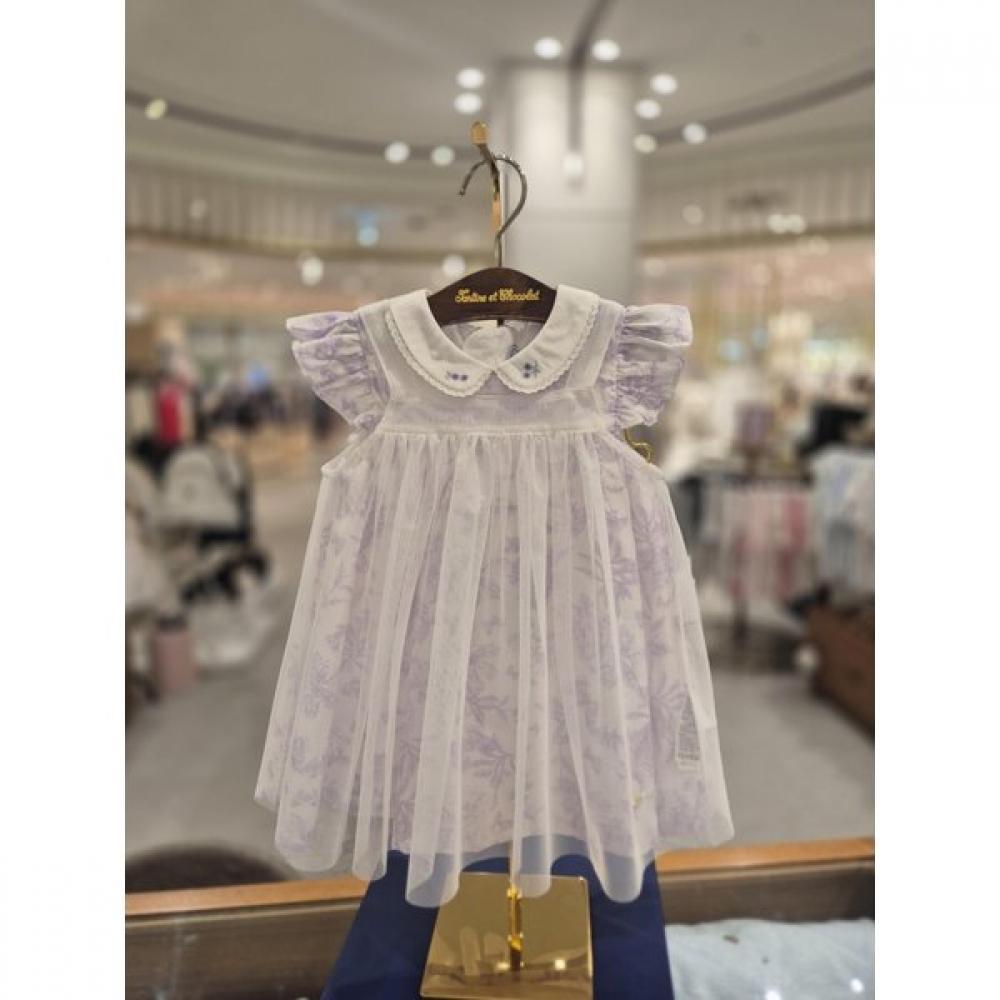 

Chocola Baby Gift Twal Layered Dress Ttpmoe103l purple/110