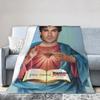 The Vampire Diaries Jesus Damon Salvatore Blanket Soft Plush Bedding Throws For Outdoor Office Flannel Bedspread Bed Cover