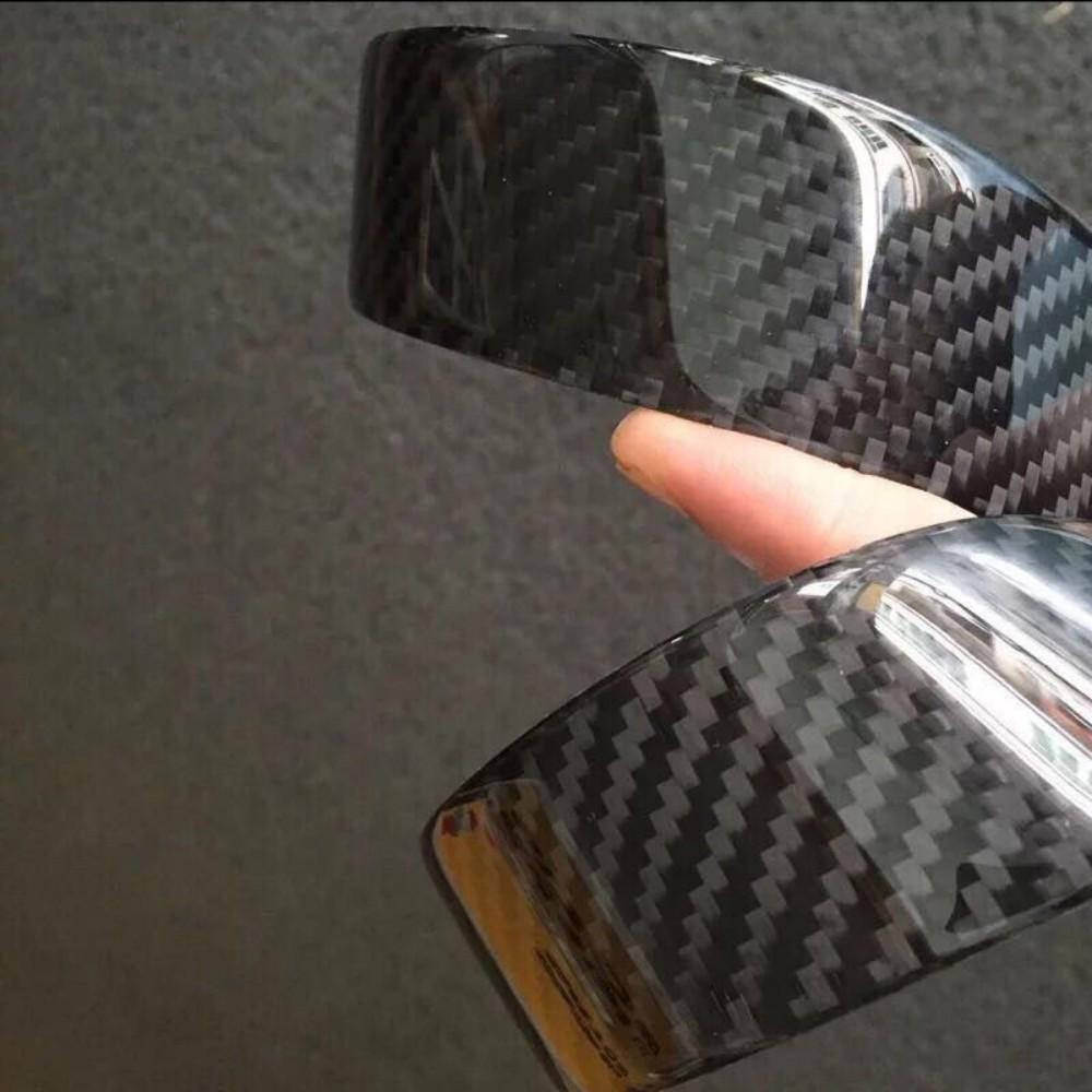 2pcs Universal Door Sill Cover Car Scuff Plate Panel Step Protector Guard Real Carbon Fiber 60 Cm