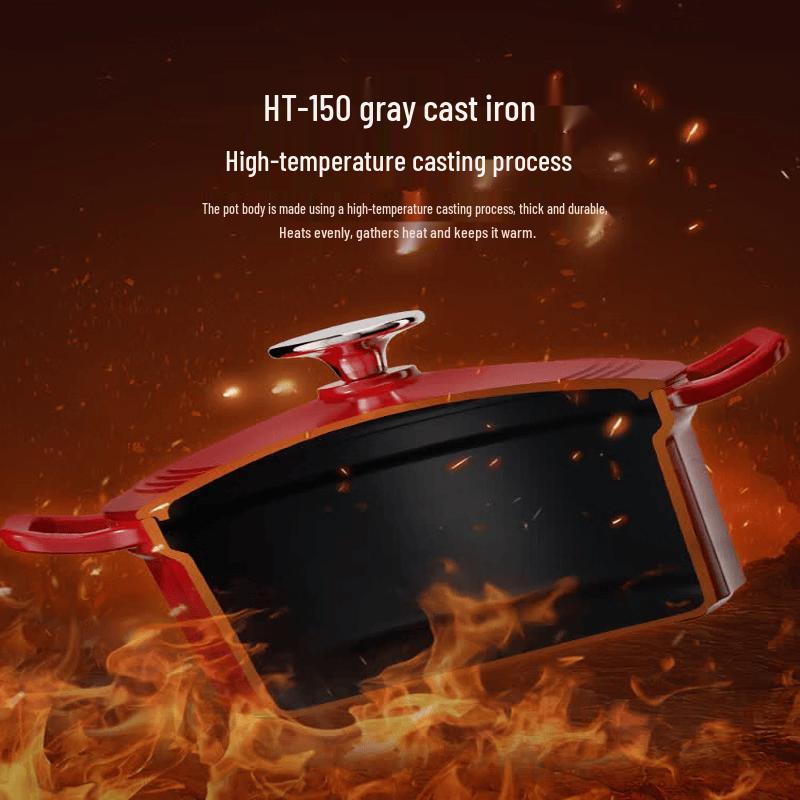 KOBACH 3.5L Enamel Cast Iron Stew Pot