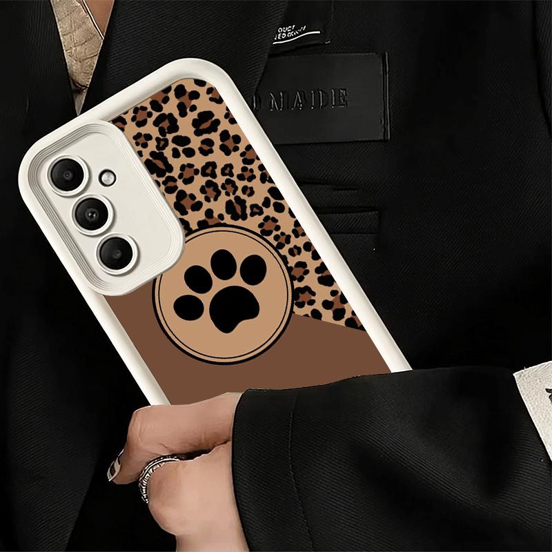 Phone Case for Samsung Galaxy S26 S25 Ultra S24 FE Dog Footprint Paw Cute Pattern Shell S23 Plus S22 + S21 S20 5G Soft Silicone