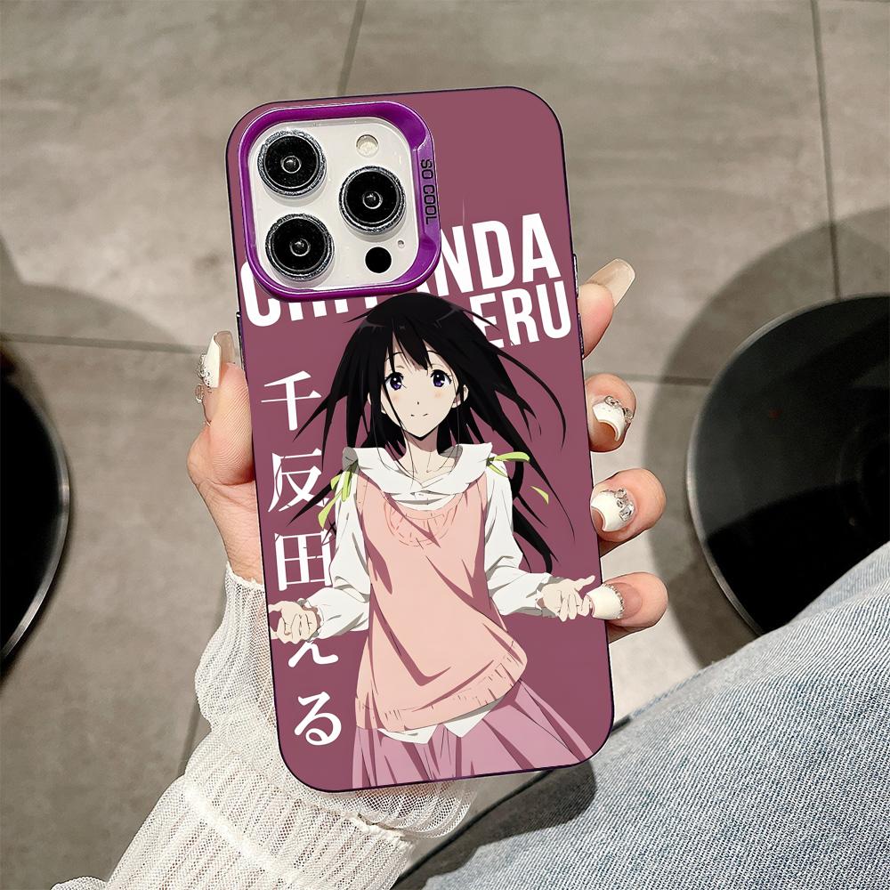 

Hyouka Chitanda Purple Translucent Mobile Phone Case for iPhone 17 16 15 14 13 12 11 X XR XS Air Pro Max Plus Colorful Cover iPhone XS