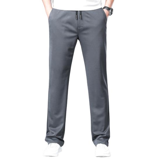 Loose Trousers Fashion Solid Color Smooth Loose Trousers Summer Thin Loose Casual Pants Long Trousers Streetwear