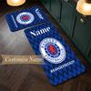rangers fc (1) Customize Name Flannel Kitchen Mat Soft Non-Slip Kitchen Floor Runner Rug for Home Kitchen Decor