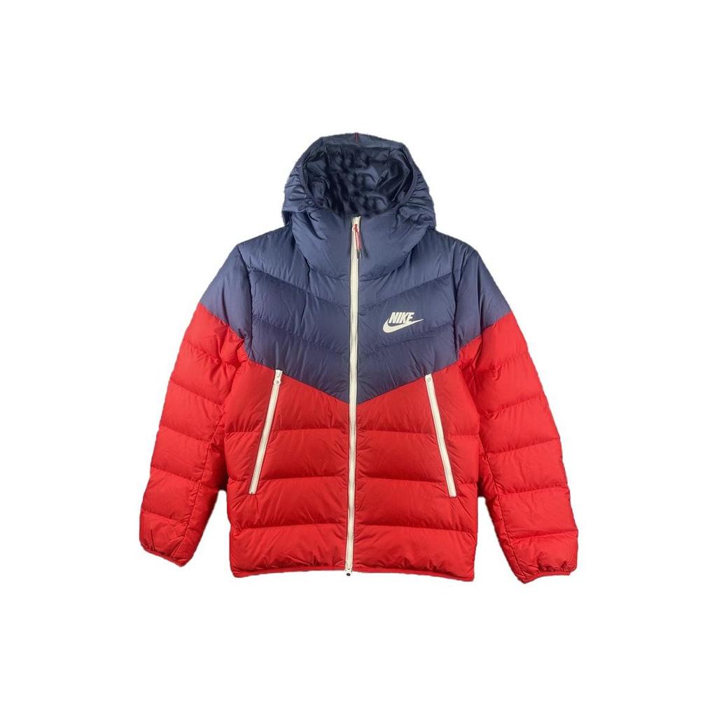 Nike Daunenjacken Herren Rot Mit Kapuze Verdickt Andere DV0754-410
