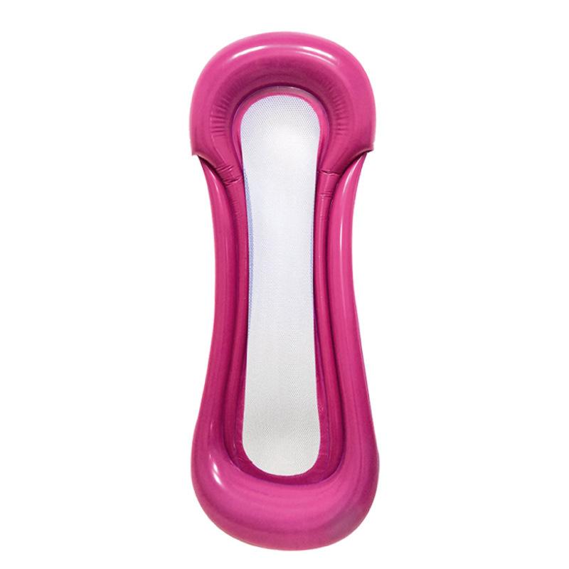 Foldable Inflatable Floating Row Summer PVC Swimming Pool Air Mattresses Water Float Bed Lounger Chair Hammock Beach Pool Party