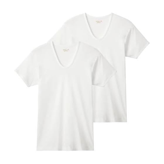 GUNZE Inner Tops Comfort Workshop Men s Short Sleeve U Neck Set of 2 Men s