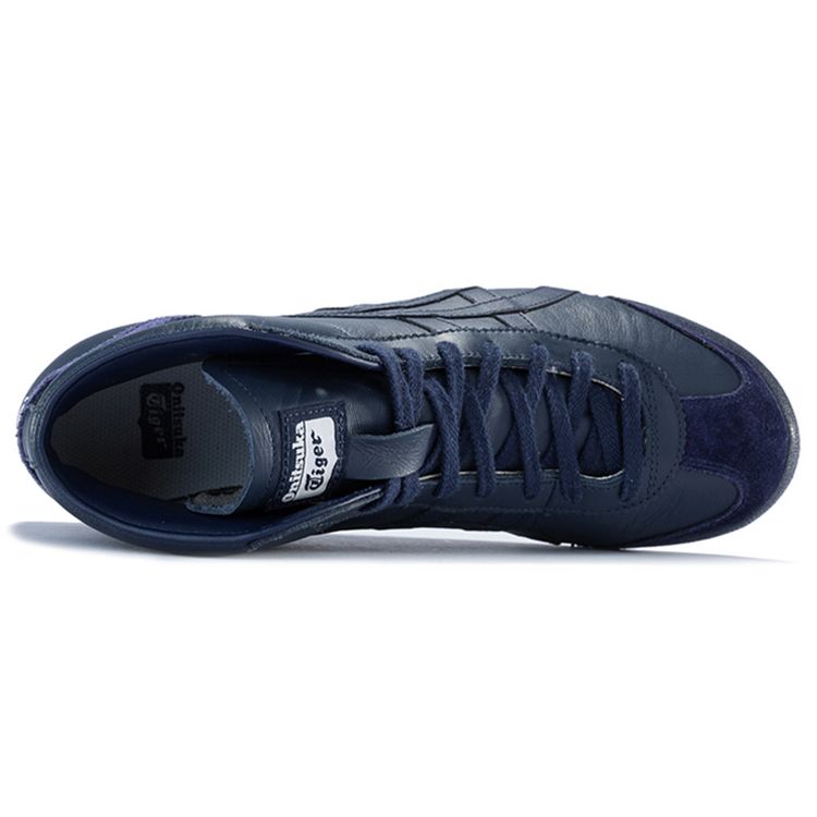 ONITSUKA TIGER Mexico Mid Runner Casual Comfortable Durable Mid-Top Lifestyle Shoes Unisex Sneaker Deep-Blue HL328-5858