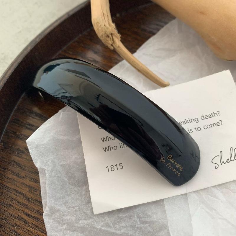 Milk Coffee Color Vintage Hair Clip Korean Spring Clip Ponytail Hodler Back of The Head Shark Clip Hair Styling Accessories New