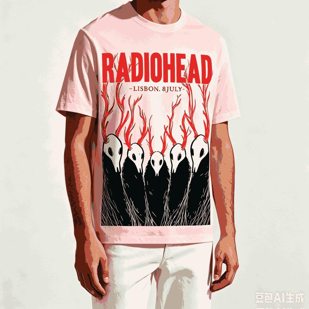 Radiohead For Fan Gift Tshirt Unisex Unisex Harajuku Oversized Unisex Short Sleeve Streetwear High Quality Couples Comfortable Tee