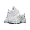 Skechers DLites 1.0 Orsetto Bianco Etichetta Oro Rete Pelle Sintetica Alla Moda Suola Spessa Basse Scarpe da Papà Sneaker Uomo 52676-WGD