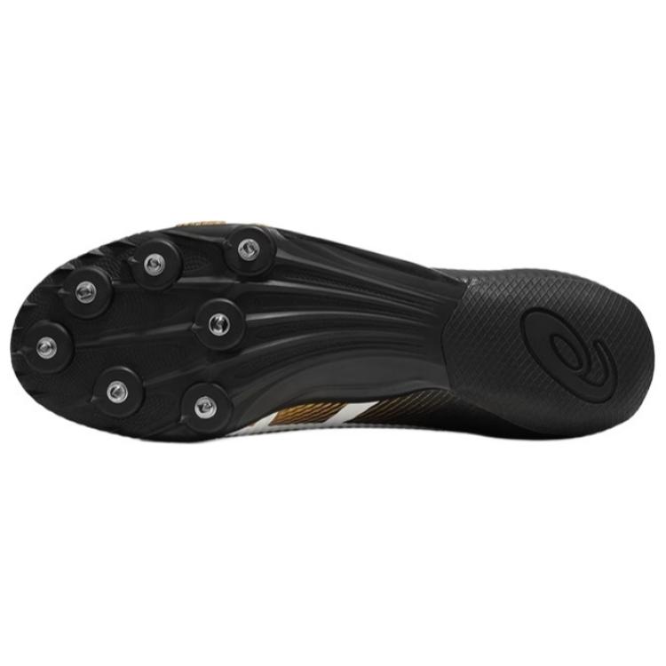 Asics Hyper Sprint 8 Casual Versatile Shock Absorbing Durable Low Top Running Shoes Unisex Running Shoes Black Gold 1093A200-003