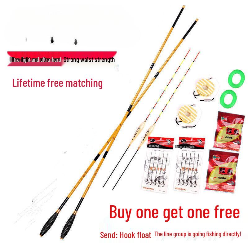 Slim Carbon Fiber Crucian Carp Fishing Rod Set – Long Section, Lightweight, Handheld Taiwan Rod