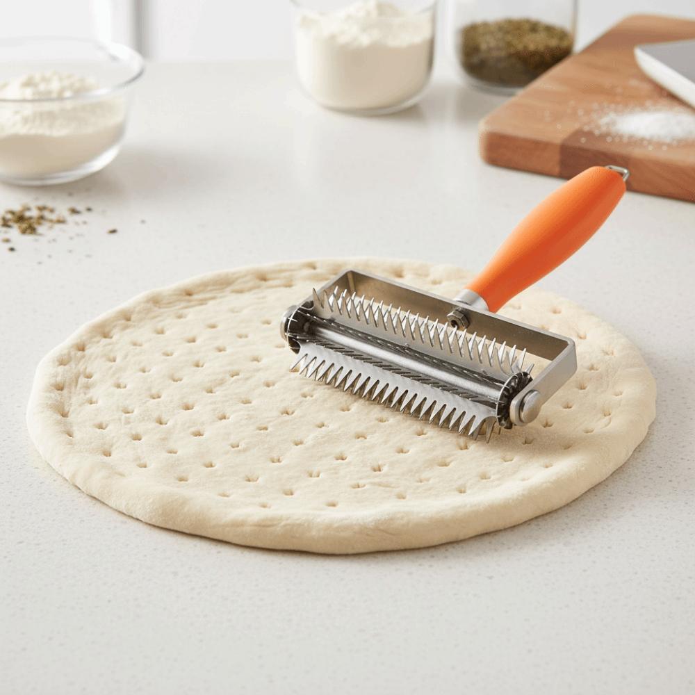 Stainless Steel Pizza Roller Puncher Effort-saving Berry Crusher Pizza Profile Puncher Pastry