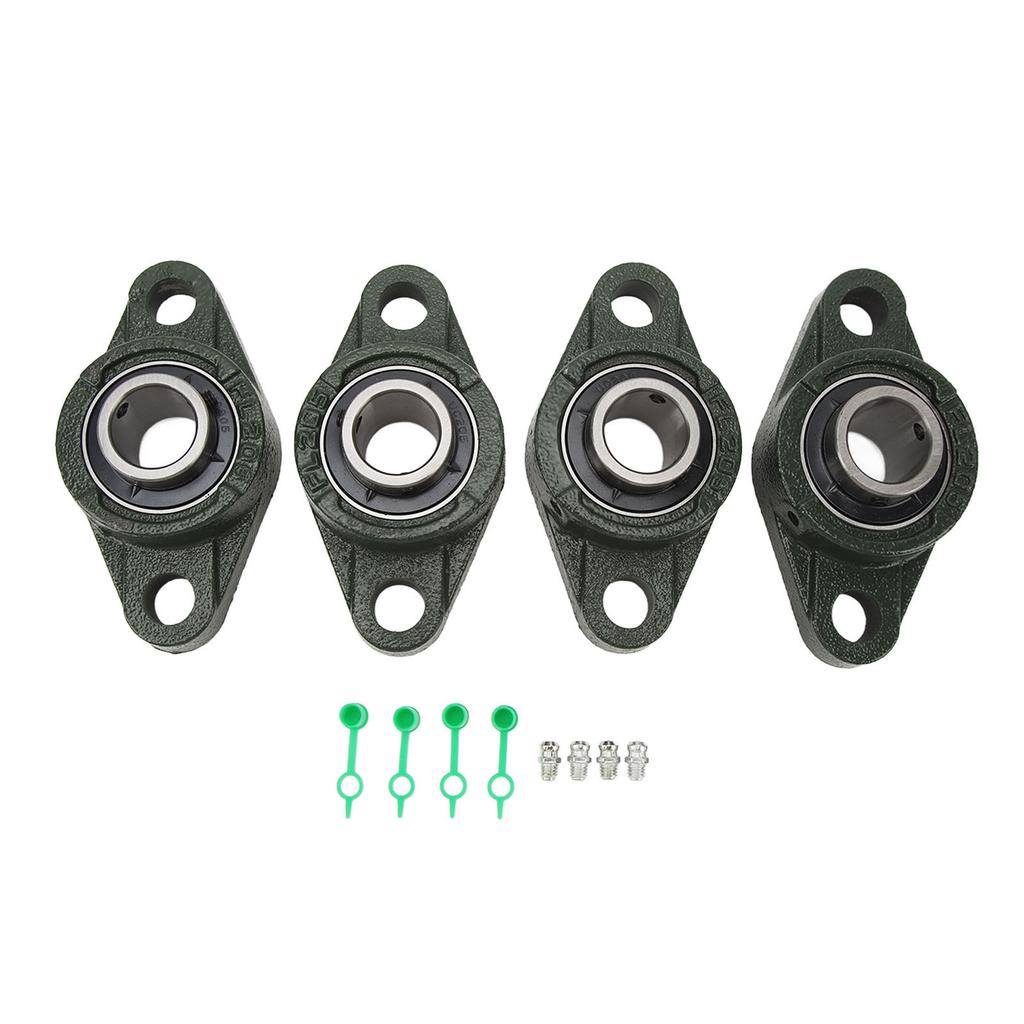 4KS Ložiskové jednotky UCFL205 Zesílené vnější sférické kovové ložiskové těleso se šrouby