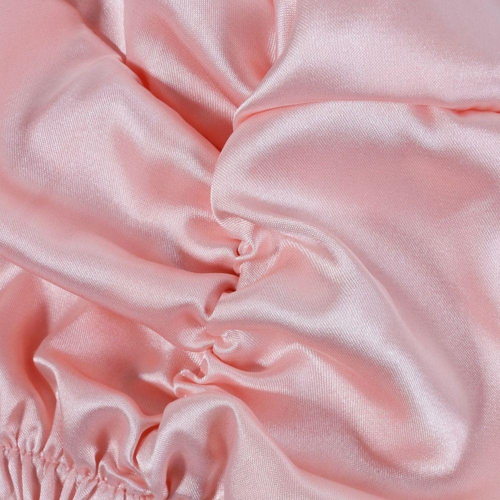 Adjustable Mulberry Silk Wrap Satin Fabric Pure Silk Turban Premium Night Sleep Cap  Curly Hair