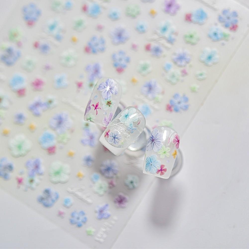 DIY Nail Art Stickers Self Adhesive Manicure Stickers Long Lasting Flowers Nails Decals  Nail Art
