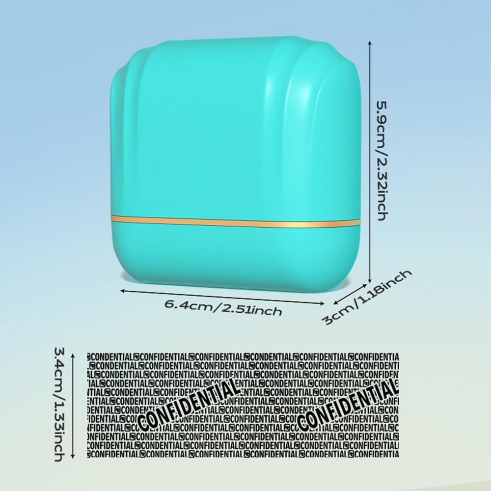 Identity Protection Roller Stamp Self-Inking Confidential Rolling Information Blocker Security Stamps Ink Roller for Mail