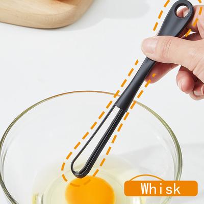 Manueller Eierbesen Kleiner Mini-Eierrührer Backen Kuchen Sahne Schlagstab Eiweißmischwerkzeug Eiweißtrenner Eitrenner