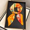 Retro Oil Painting Square Hijab Silk Scarf Women Neck Ties Suitable All Seasons Decorate Headscarf Lady Female Foulard Bandana