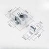 Press The Home Wardrobe Door Buckle Touch The Bead Magnetic Dual Wheel Spring Fixed Lock Buckle Low Foot Cabinet Door Buckle