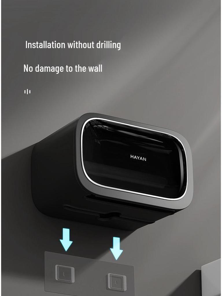 Nástěnný vodotěsný dávkovač toaletního papíru a úložný regál