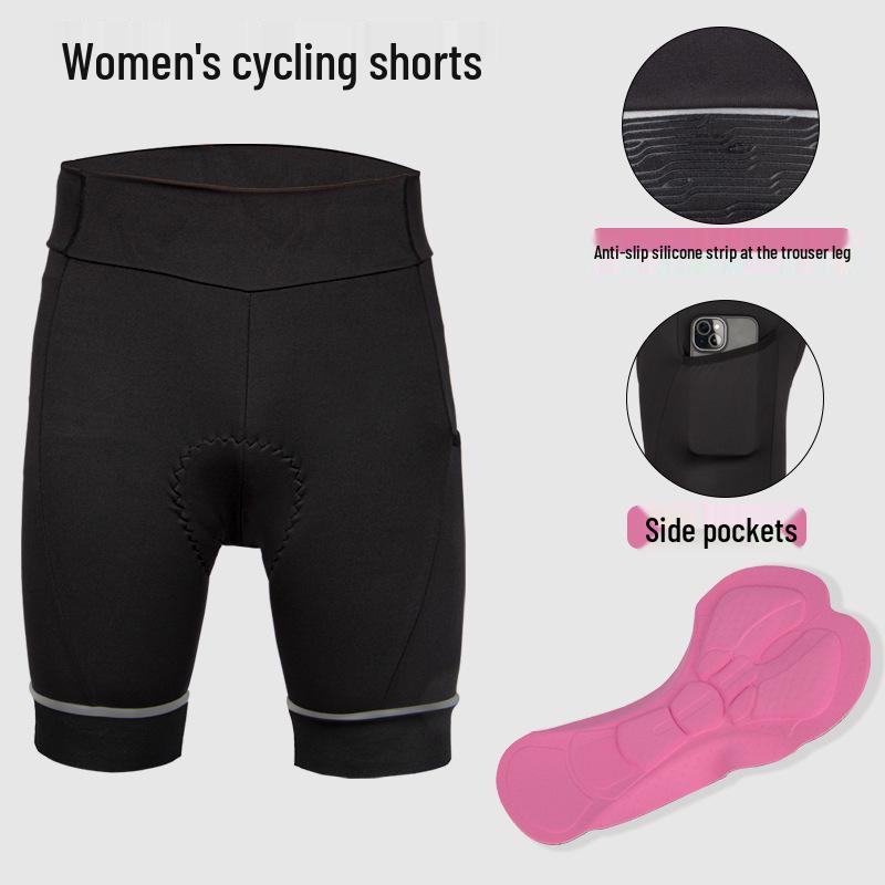 Culotte de Ciclismo de Verano Unisex con Absorción de Impactos de Silicona para Montaña y Carretera