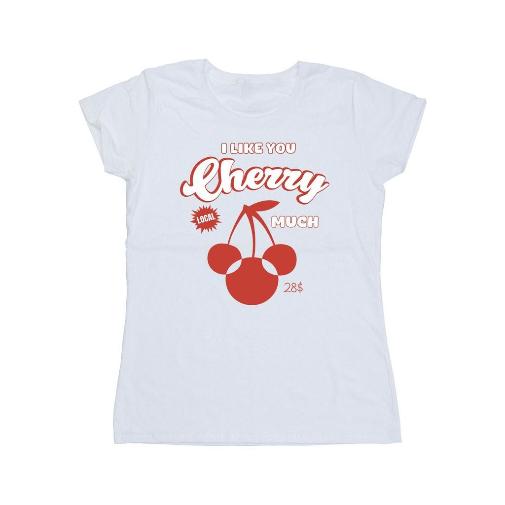 Disney Womens/Ladies Cherry Much Minnie Mouse Cotton T-Shirt