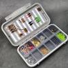 Water-Proof Fly Fishing Box Fly Lures Tackle Box Two-Sided Fly Fishing Box Lure Organizer Box for Vest Casting Fly Fishing
