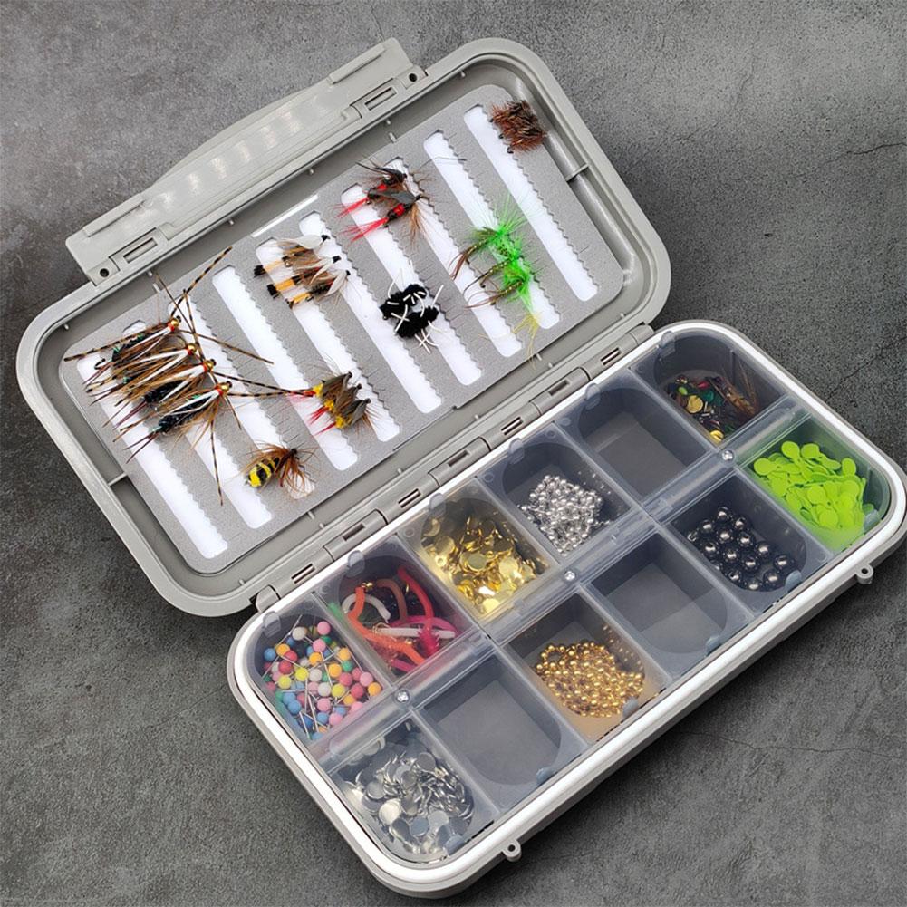 Water-Proof Fly Fishing Box Fly Lures Tackle Box Two-Sided Fly Fishing Box Lure Organizer Box for Vest Casting Fly Fishing